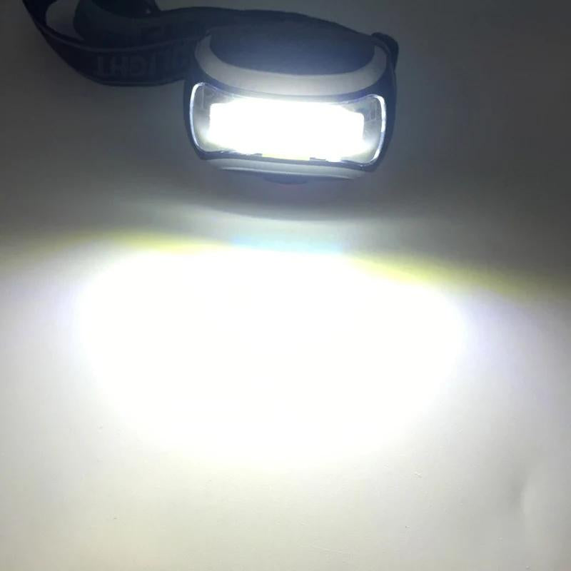 ZK20 LED Headlight Mini Headlamp COB Flashlight Camping Torch Light Dropshipping Mixxar