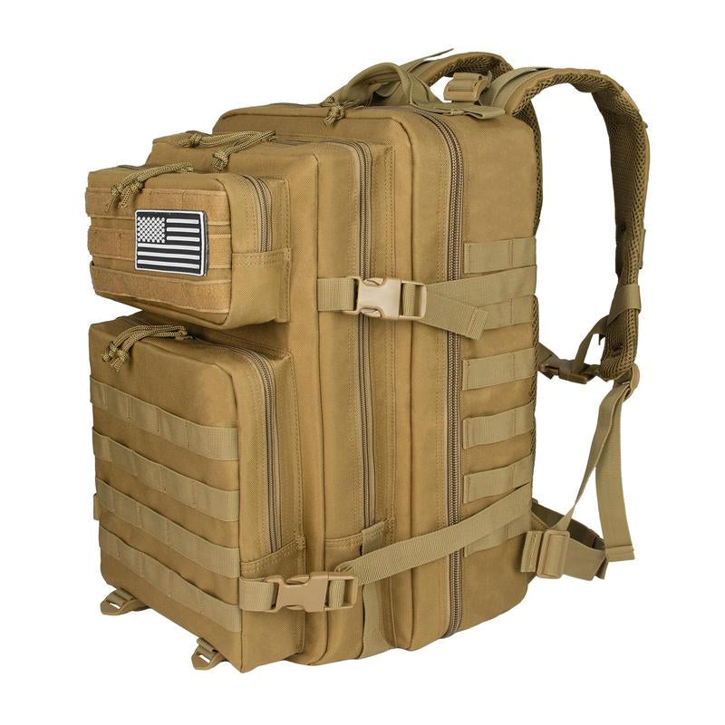 45L Large Tactical Backpack for Men Military Army Assault Pack Highland Backpacks, Molle Daypack 3 Day Bug Out Bag Hiking Campin