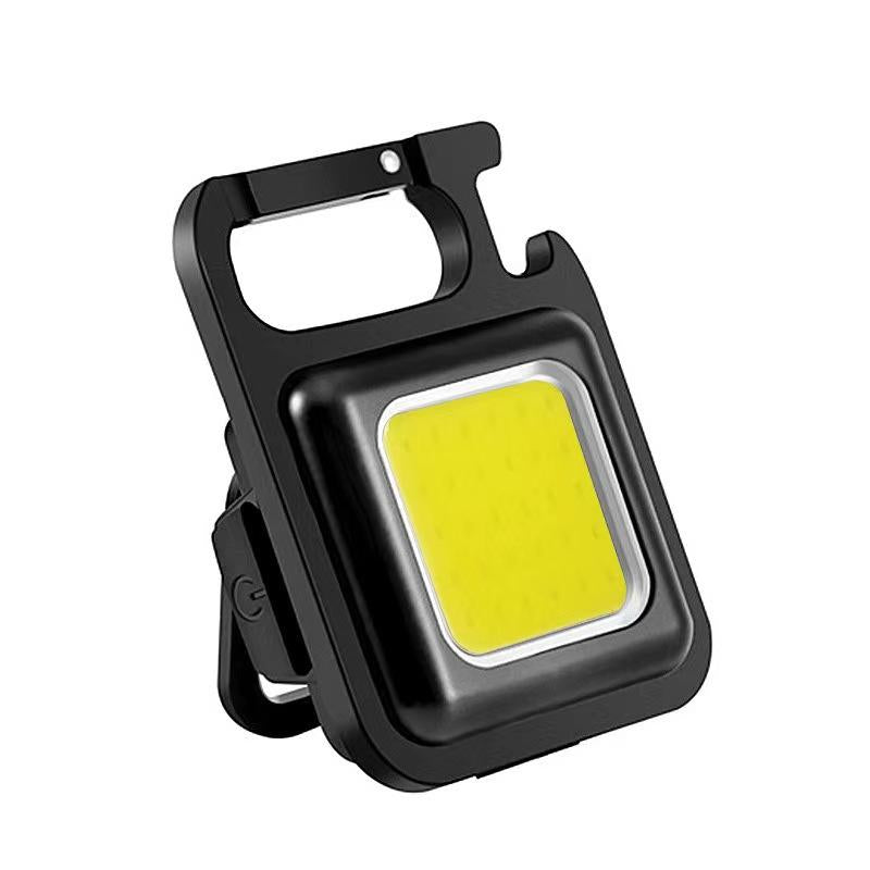 <Local Delivery>Keychain Work Light Keychain Flashlight 4 Light Modes, Keychain Light Emergency Light with Folding Bracket Bottle Opener and Magnet Base,Camping and Walking Outsports