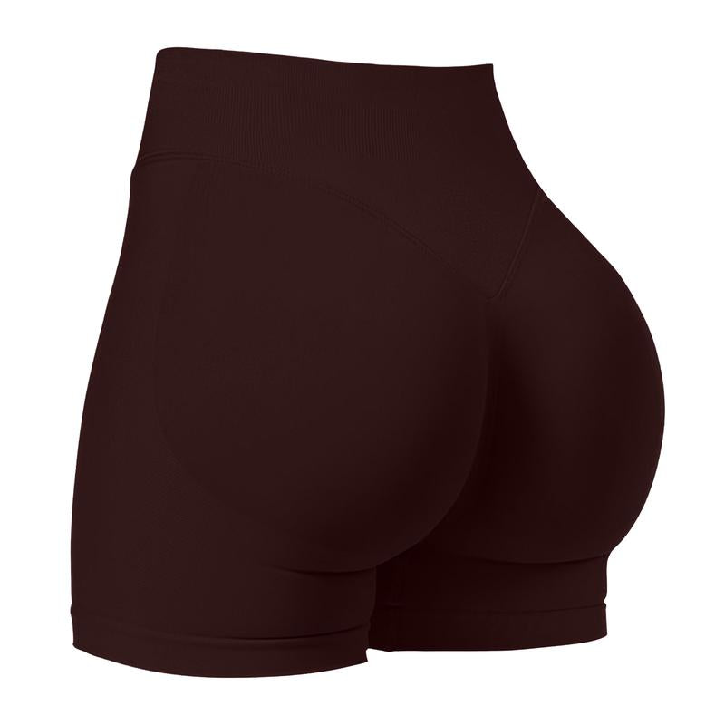 Coral Canton Impact Shorts,High Waisted Butt Lifting,Shaping Curve-Hugging Compression