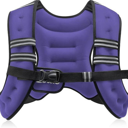 【Deals for You】Zelus Weighted Vest, 6Lb/8Lb/12Lb/16Lb/20Lb/25Lb/30Lb, Gym Outfits, with Reflective Stripe for Workout,Training,Gym,Fitness,Comfortable,All Seasons,Gift Ideat Idea, Summer Accessories Sandbag