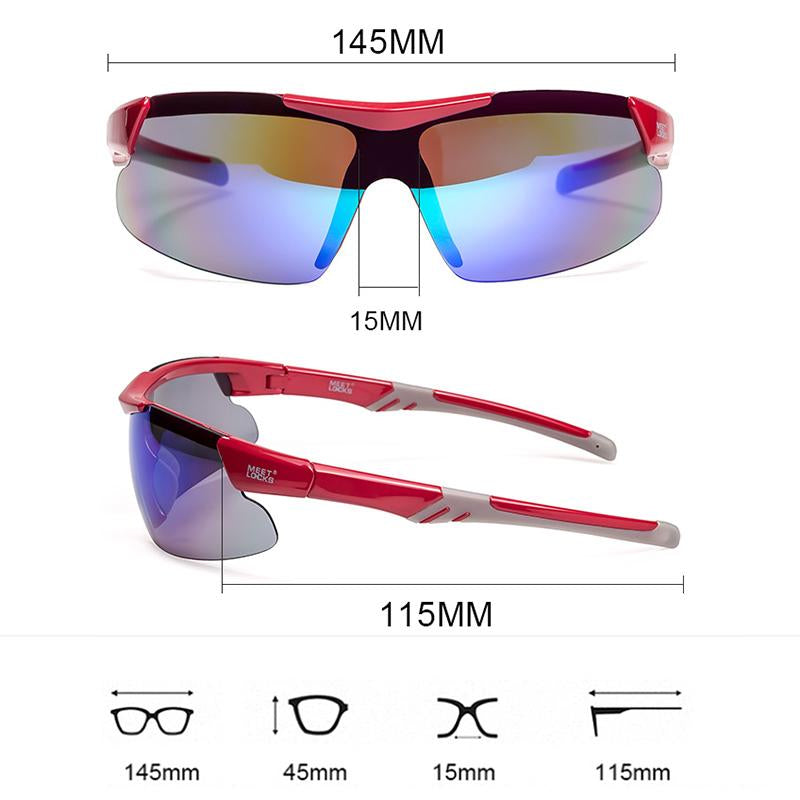 MEETLOCKS Cycling Glasses for Men/Women Sports Sunglasses for Cycling Riding