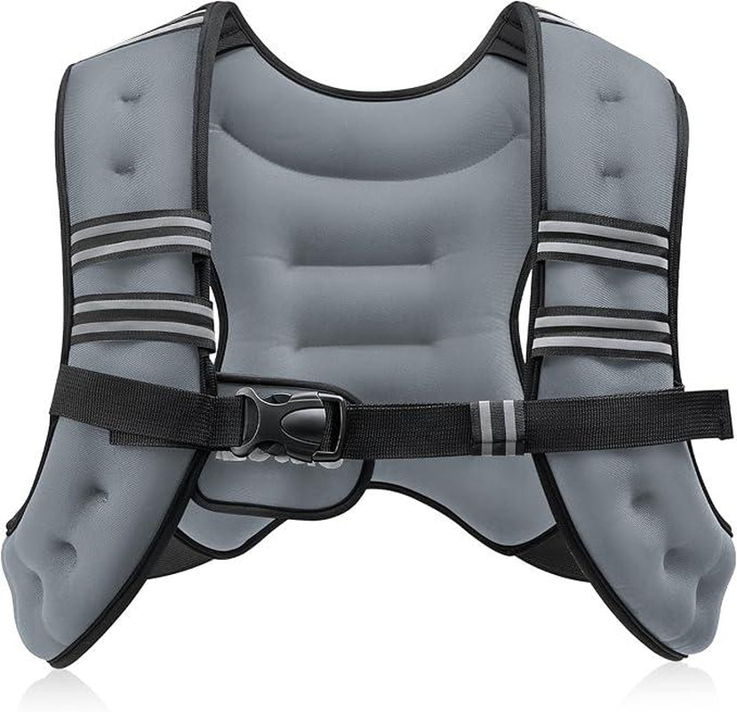 【Deals for You】Zelus Weighted Vest, 6Lb/8Lb/12Lb/16Lb/20Lb/25Lb/30Lb, Gym Outfits, with Reflective Stripe for Workout,Training,Gym,Fitness,Comfortable,All Seasons,Gift Ideat Idea, Summer Accessories Sandbag