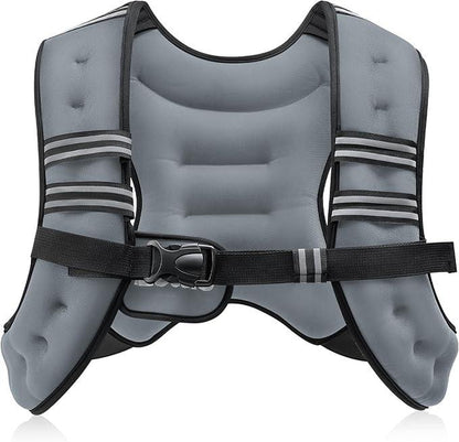 【Deals for You】Zelus Weighted Vest, 6Lb/8Lb/12Lb/16Lb/20Lb/25Lb/30Lb, Gym Outfits, with Reflective Stripe for Workout,Training,Gym,Fitness,Comfortable,All Seasons,Gift Ideat Idea, Summer Accessories Sandbag