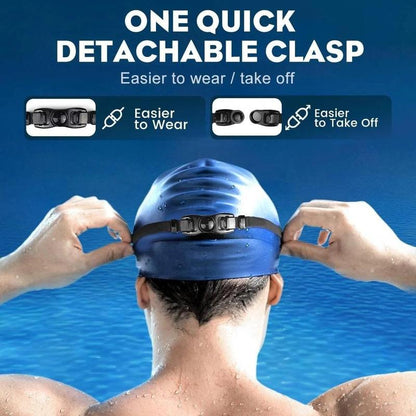 Anti-Fog Swimming Goggles, Anti-Uv Swimming Goggles with Ear Plugs, Swim Glasses for Men Women Youth, Water Sports Equipment, Swimming Accessories
