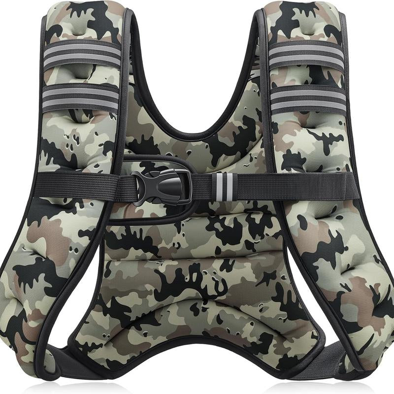 【Deals for You】Zelus Weighted Vest, 6Lb/8Lb/12Lb/16Lb/20Lb/25Lb/30Lb, Gym Outfits, with Reflective Stripe for Workout,Training,Gym,Fitness,Comfortable,All Seasons,Gift Ideat Idea, Summer Accessories Sandbag