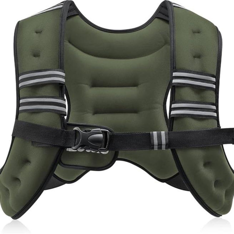【Deals for You】Zelus Weighted Vest, 6Lb/8Lb/12Lb/16Lb/20Lb/25Lb/30Lb, Gym Outfits, with Reflective Stripe for Workout,Training,Gym,Fitness,Comfortable,All Seasons,Gift Ideat Idea, Summer Accessories Sandbag