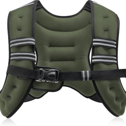 【Deals for You】Zelus Weighted Vest, 6Lb/8Lb/12Lb/16Lb/20Lb/25Lb/30Lb, Gym Outfits, with Reflective Stripe for Workout,Training,Gym,Fitness,Comfortable,All Seasons,Gift Ideat Idea, Summer Accessories Sandbag