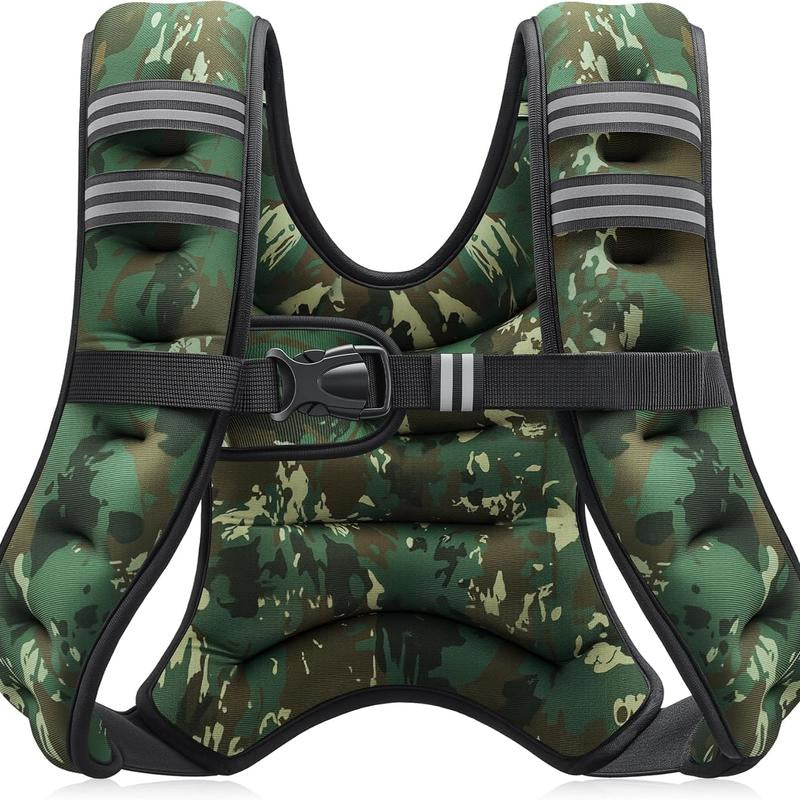 【Deals for You】Zelus Weighted Vest, 6Lb/8Lb/12Lb/16Lb/20Lb/25Lb/30Lb, Gym Outfits, with Reflective Stripe for Workout,Training,Gym,Fitness,Comfortable,All Seasons,Gift Ideat Idea, Summer Accessories Sandbag