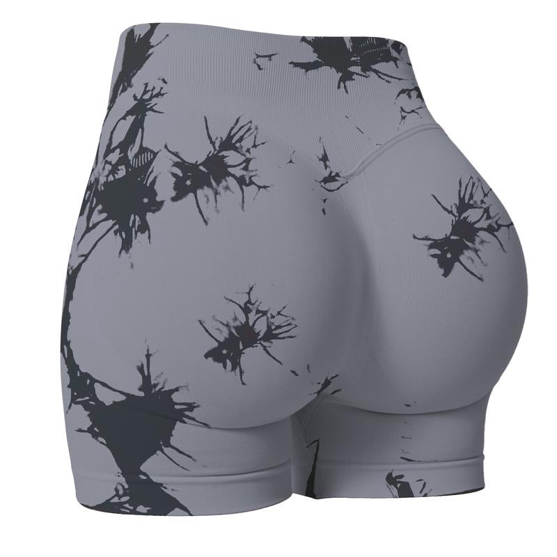 Coral Canton Impact Shorts,High Waisted Butt Lifting,Shaping Curve-Hugging Compression