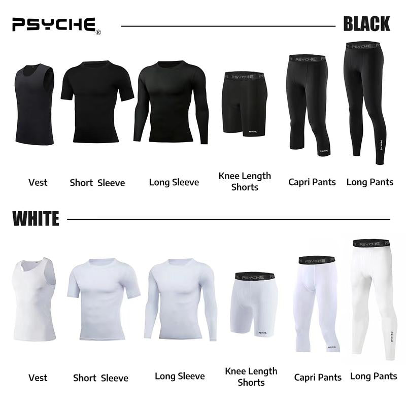 PSYCHE Compression Pants Shirt Sports Shorts Shorts Casual Sports Pants for Gym Workout Running Men'S Sport & Outdoor Basketball Base Laye