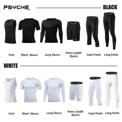 PSYCHE Compression Pants Shirt Sports Shorts Shorts Casual Sports Pants for Gym Workout Running Men'S Sport & Outdoor Basketball Base Laye