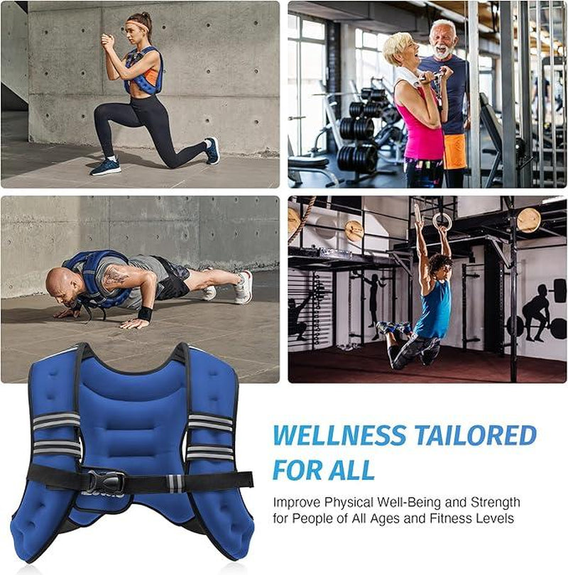 【Deals for You】Zelus Weighted Vest, 6Lb/8Lb/12Lb/16Lb/20Lb/25Lb/30Lb, Gym Outfits, with Reflective Stripe for Workout,Training,Gym,Fitness,Comfortable,All Seasons,Gift Ideat Idea, Summer Accessories Sandbag