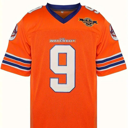 [Dealsforyoudays] Bobby Boucher #9 the Waterboy Adam Sandler Movie Mud Dogs Bourbon Bowl 50Th Anniversary Movie Football Jersey