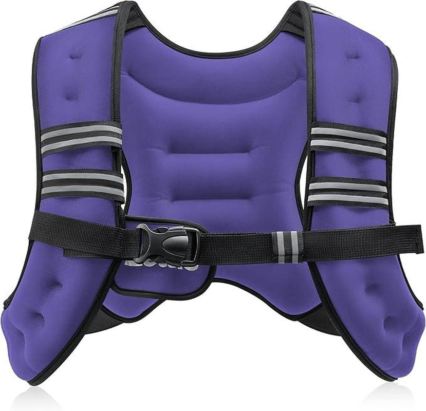 【Deals for You】Zelus Weighted Vest, 6Lb/8Lb/12Lb/16Lb/20Lb/25Lb/30Lb, Gym Outfits, with Reflective Stripe for Workout,Training,Gym,Fitness,Comfortable,All Seasons,Gift Ideat Idea, Summer Accessories Sandbag
