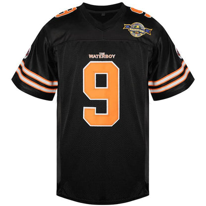 [Dealsforyoudays] Bobby Boucher #9 the Waterboy Adam Sandler Movie Mud Dogs Bourbon Bowl 50Th Anniversary Movie Football Jersey
