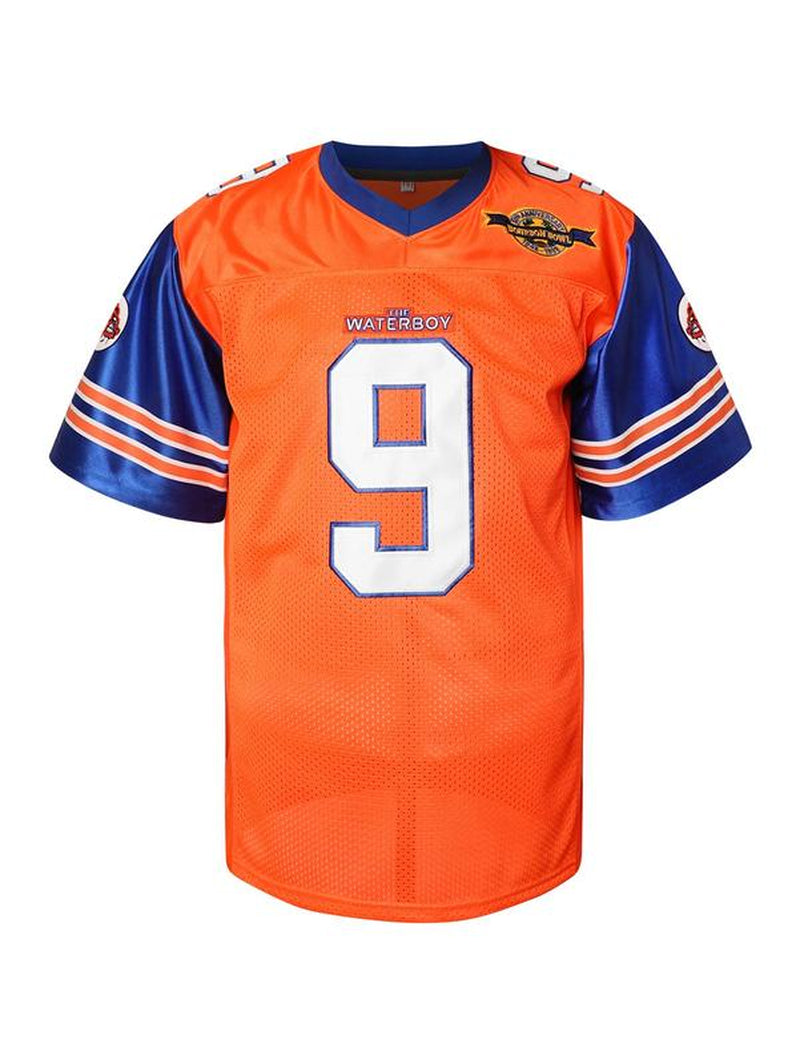[Dealsforyoudays] Bobby Boucher #9 the Waterboy Adam Sandler Movie Mud Dogs Bourbon Bowl 50Th Anniversary Movie Football Jersey