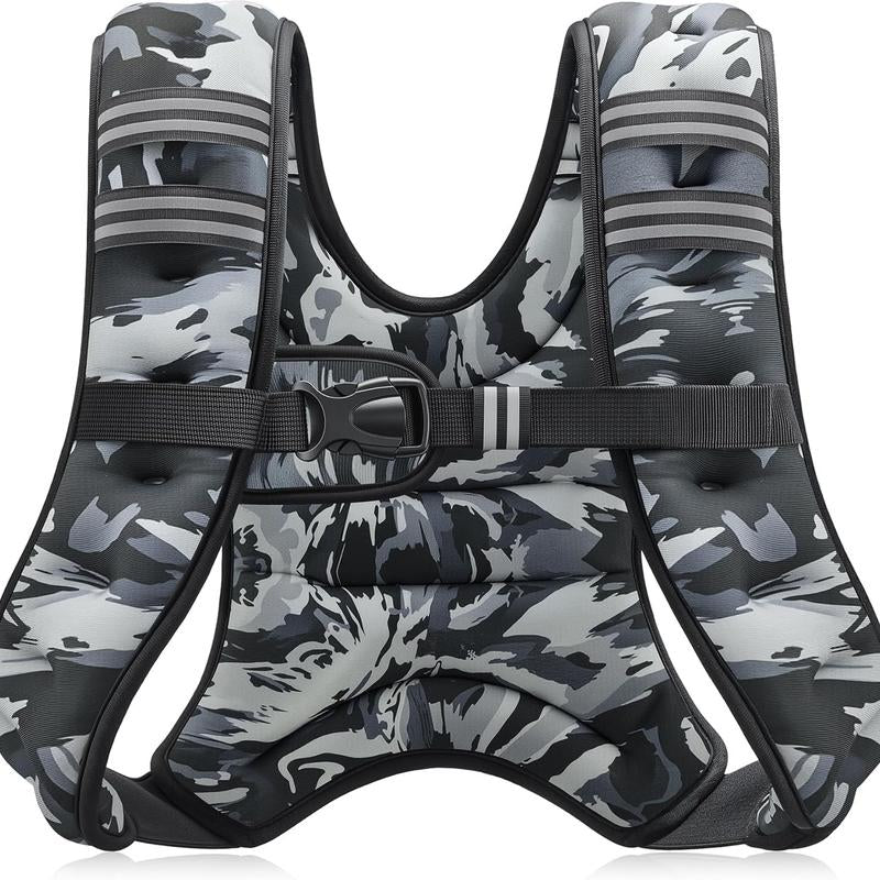 【Deals for You】Zelus Weighted Vest, 6Lb/8Lb/12Lb/16Lb/20Lb/25Lb/30Lb, Gym Outfits, with Reflective Stripe for Workout,Training,Gym,Fitness,Comfortable,All Seasons,Gift Ideat Idea, Summer Accessories Sandbag
