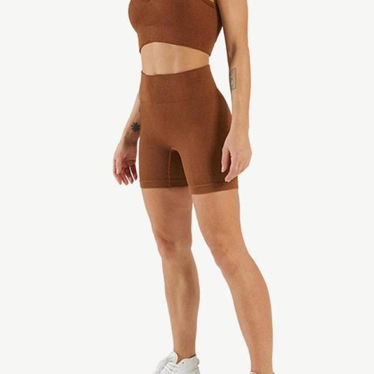 Woman Low Neckline Compression Workout Set