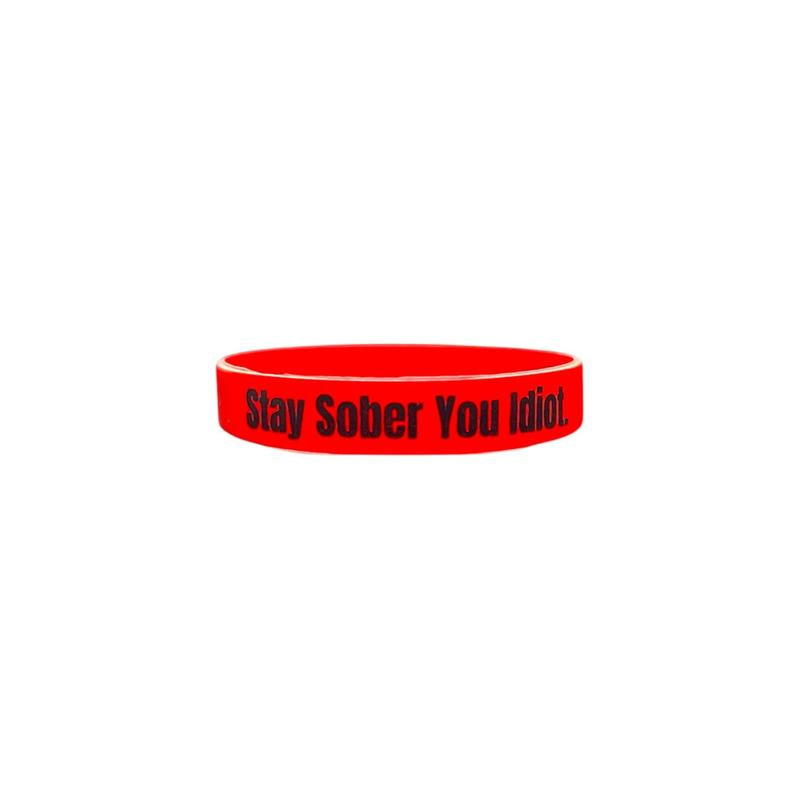 Stay Sober You Idiot. Wristbands Quick Dry Water-Resistant Breathable Comfortable Unisex