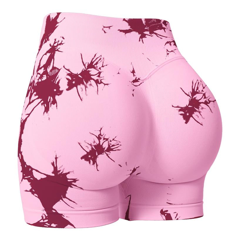 Coral Canton Impact Shorts,High Waisted Butt Lifting,Shaping Curve-Hugging Compression