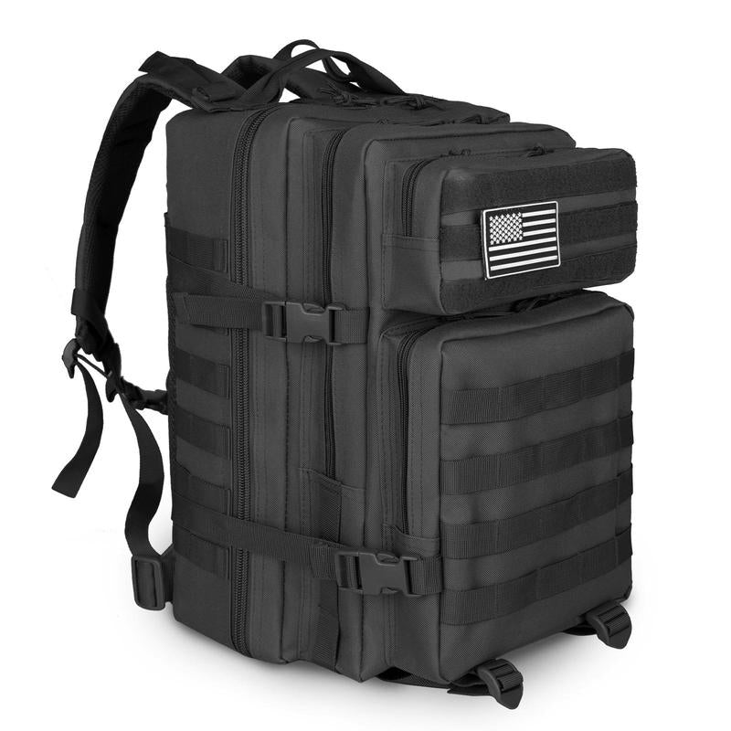 45L Large Tactical Backpack for Men Military Army Assault Pack Highland Backpacks, Molle Daypack 3 Day Bug Out Bag Hiking Campin