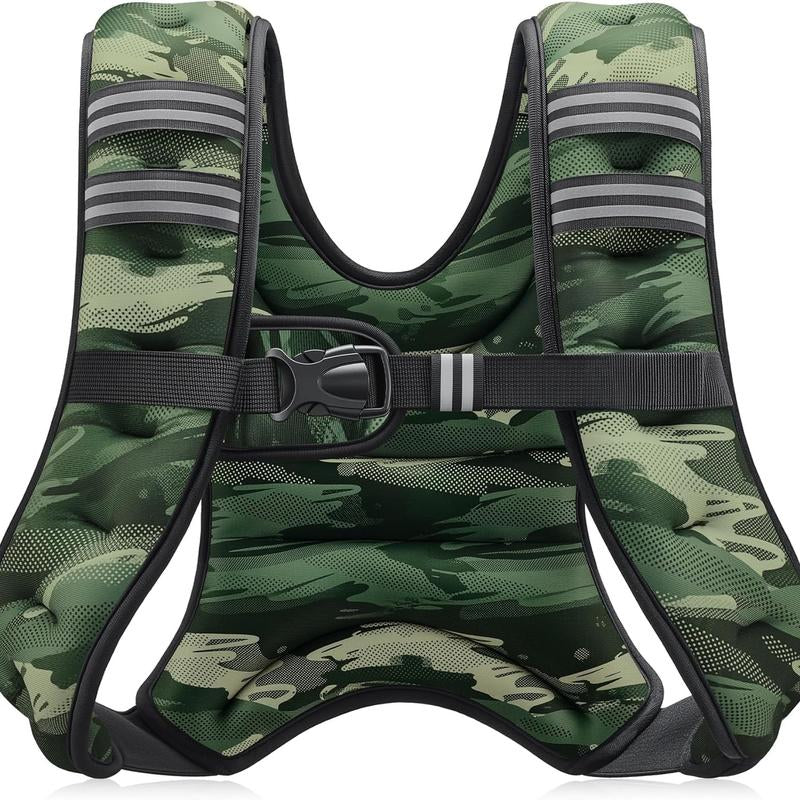 【Deals for You】Zelus Weighted Vest, 6Lb/8Lb/12Lb/16Lb/20Lb/25Lb/30Lb, Gym Outfits, with Reflective Stripe for Workout,Training,Gym,Fitness,Comfortable,All Seasons,Gift Ideat Idea, Summer Accessories Sandbag