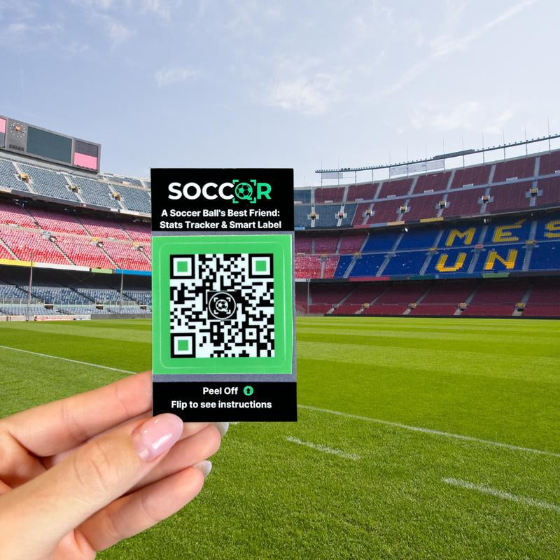 Soccqr Tags (6 Pack) | Stop Losing Your Soccer Ball! Start Tracking Your Progress!