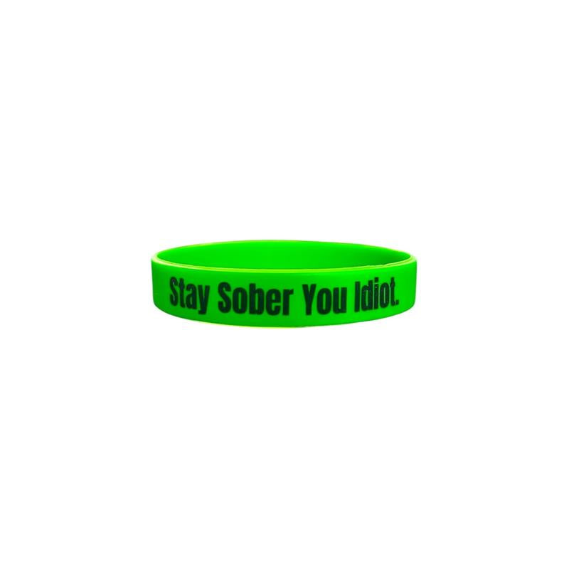 Stay Sober You Idiot. Wristbands Quick Dry Water-Resistant Breathable Comfortable Unisex