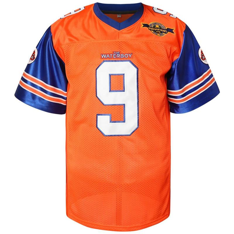 [Dealsforyoudays] Bobby Boucher #9 the Waterboy Adam Sandler Movie Mud Dogs Bourbon Bowl 50Th Anniversary Movie Football Jersey