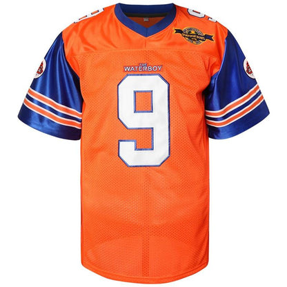 [Dealsforyoudays] Bobby Boucher #9 the Waterboy Adam Sandler Movie Mud Dogs Bourbon Bowl 50Th Anniversary Movie Football Jersey