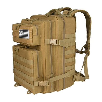 45L Large Tactical Backpack for Men Military Army Assault Pack Highland Backpacks, Molle Daypack 3 Day Bug Out Bag Hiking Campin
