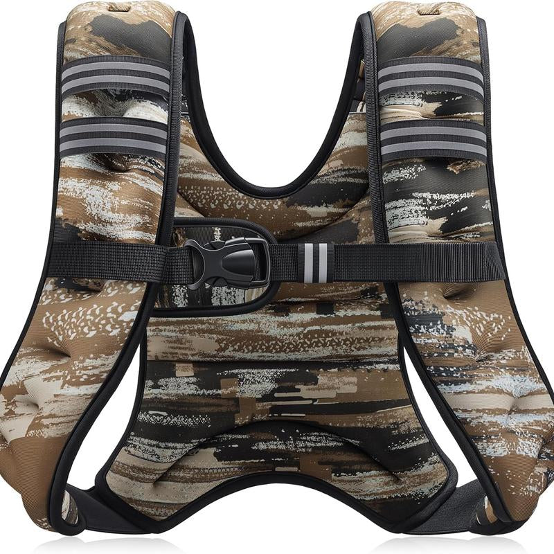【Deals for You】Zelus Weighted Vest, 6Lb/8Lb/12Lb/16Lb/20Lb/25Lb/30Lb, Gym Outfits, with Reflective Stripe for Workout,Training,Gym,Fitness,Comfortable,All Seasons,Gift Ideat Idea, Summer Accessories Sandbag
