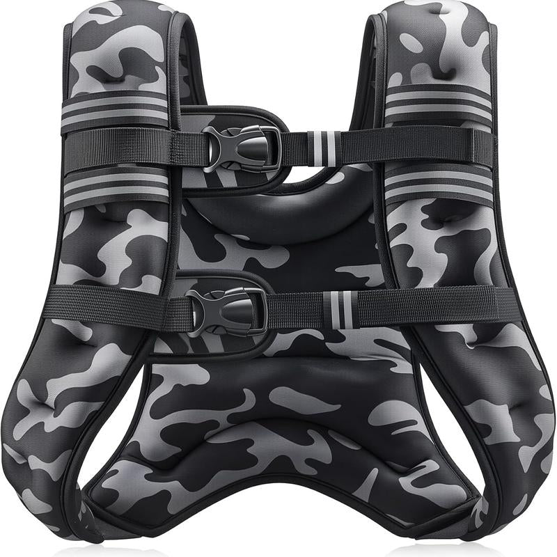 【Deals for You】Zelus Weighted Vest, 6Lb/8Lb/12Lb/16Lb/20Lb/25Lb/30Lb, Gym Outfits, with Reflective Stripe for Workout,Training,Gym,Fitness,Comfortable,All Seasons,Gift Ideat Idea, Summer Accessories Sandbag