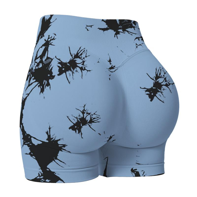 Coral Canton Impact Shorts,High Waisted Butt Lifting,Shaping Curve-Hugging Compression