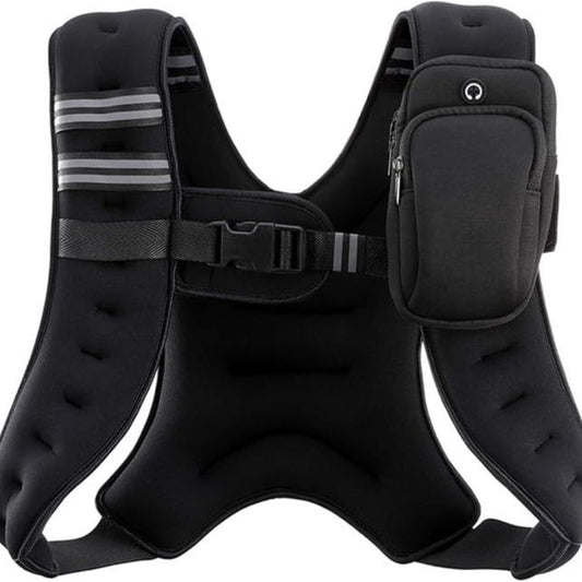 【Deals for You】Zelus Weighted Vest, 6Lb/8Lb/12Lb/16Lb/20Lb/25Lb/30Lb, Gym Outfits, with Reflective Stripe for Workout,Training,Gym,Fitness,Comfortable,All Seasons,Gift Ideat Idea, Summer Accessories Sandbag
