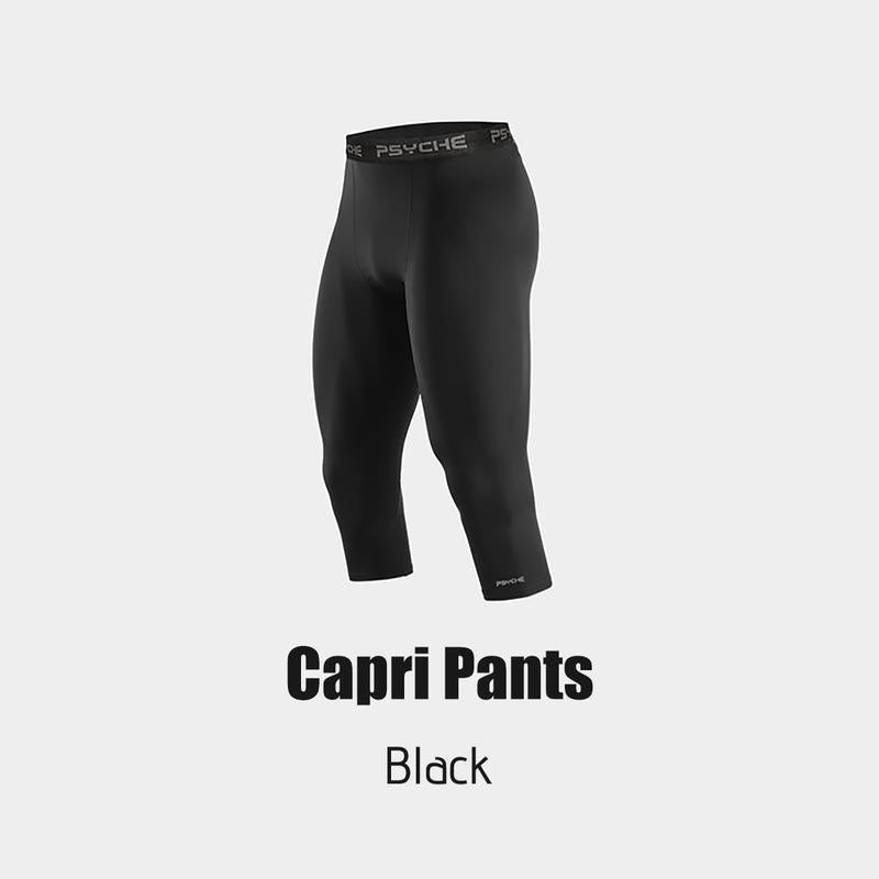 PSYCHE Compression Pants Shirt Sports Shorts Shorts Casual Sports Pants for Gym Workout Running Men'S Sport & Outdoor Basketball Base Laye