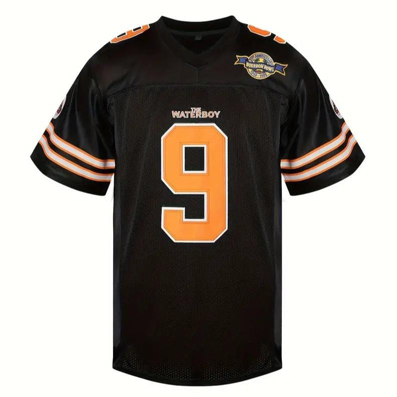 [Dealsforyoudays] Bobby Boucher #9 the Waterboy Adam Sandler Movie Mud Dogs Bourbon Bowl 50Th Anniversary Movie Football Jersey