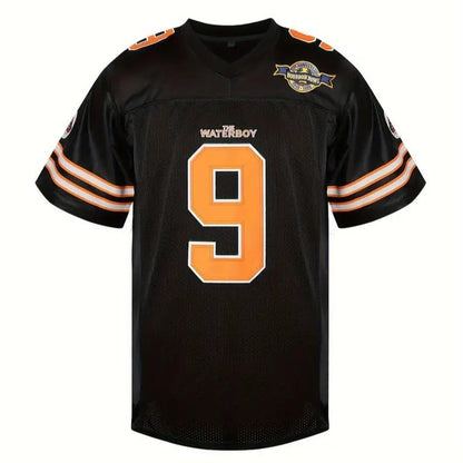 [Dealsforyoudays] Bobby Boucher #9 the Waterboy Adam Sandler Movie Mud Dogs Bourbon Bowl 50Th Anniversary Movie Football Jersey