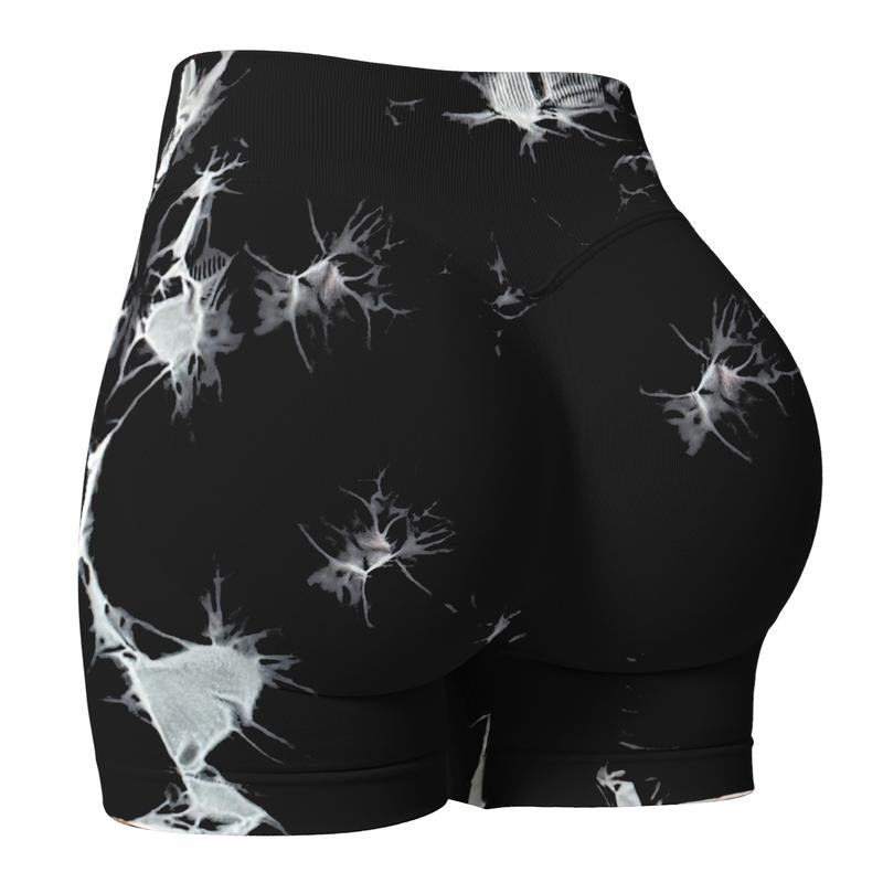 Coral Canton Impact Shorts,High Waisted Butt Lifting,Shaping Curve-Hugging Compression