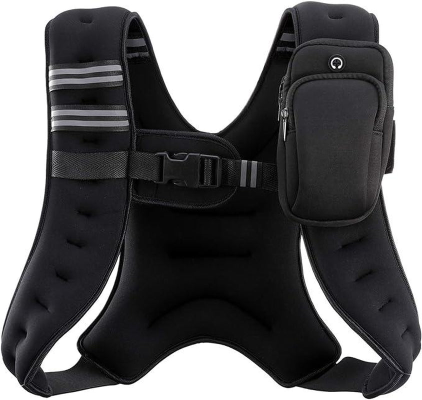 【Deals for You】Zelus Weighted Vest, 6Lb/8Lb/12Lb/16Lb/20Lb/25Lb/30Lb, Gym Outfits, with Reflective Stripe for Workout,Training,Gym,Fitness,Comfortable,All Seasons,Gift Ideat Idea, Summer Accessories Sandbag