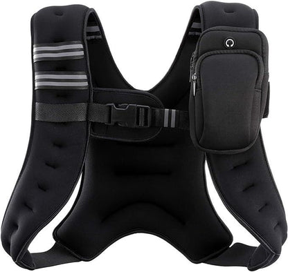【Deals for You】Zelus Weighted Vest, 6Lb/8Lb/12Lb/16Lb/20Lb/25Lb/30Lb, Gym Outfits, with Reflective Stripe for Workout,Training,Gym,Fitness,Comfortable,All Seasons,Gift Ideat Idea, Summer Accessories Sandbag