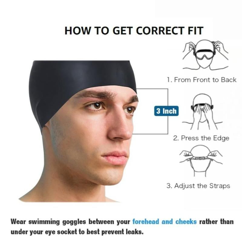 Anti-Fog Swimming Goggles, Anti-Uv Swimming Goggles with Ear Plugs, Swim Glasses for Men Women Youth, Water Sports Equipment, Swimming Accessories