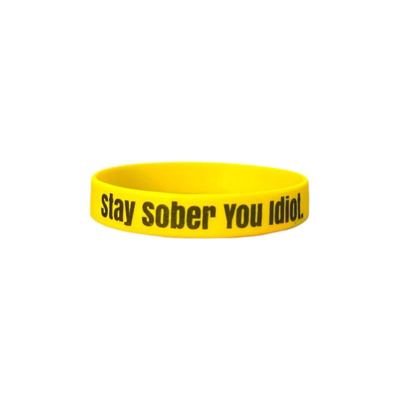 Stay Sober You Idiot. Wristbands Quick Dry Water-Resistant Breathable Comfortable Unisex
