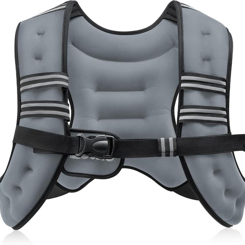 【Deals for You】Zelus Weighted Vest, 6Lb/8Lb/12Lb/16Lb/20Lb/25Lb/30Lb, Gym Outfits, with Reflective Stripe for Workout,Training,Gym,Fitness,Comfortable,All Seasons,Gift Ideat Idea, Summer Accessories Sandbag